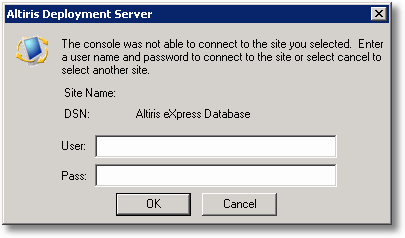 Altiris Deploymeny Server Unable to Connect