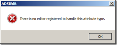 There is no editor registered to handle this attribute type