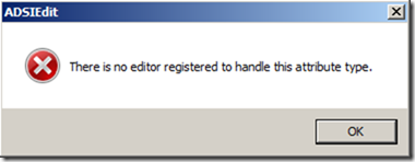 There is no editor registered to handle this attribute type