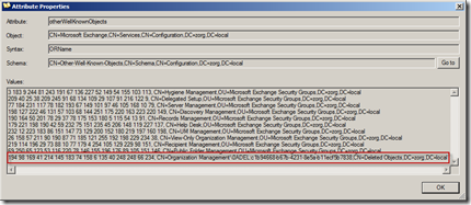otherWellKnownObjects Properties