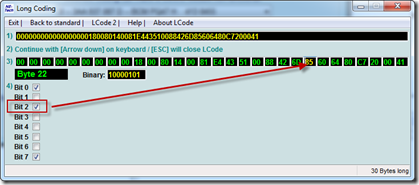 Central Electronics Coding | Byte 22 | Bit 2 | Seat Heating on