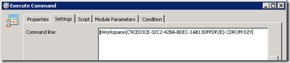 RES Automation Manager | Add / Edit Module | Execute Command | CommandLine