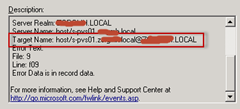 Server Realm | Target Name: host/