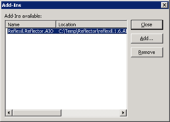 Reflector | Add-Ins