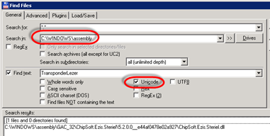 Total Command | Find Files Dialog