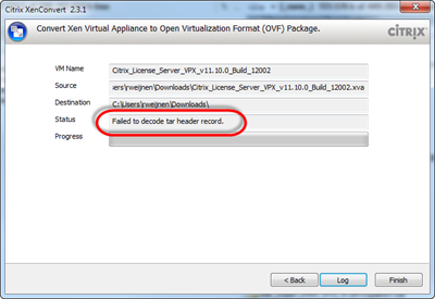Failed to decode tar header record