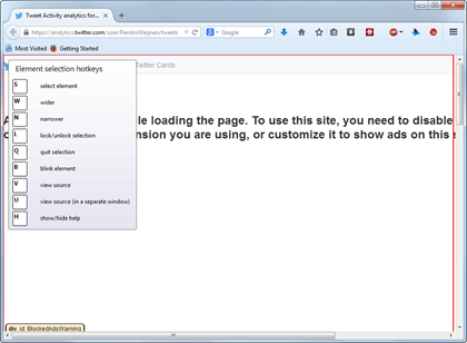 Element Hiding Helper Screenshot