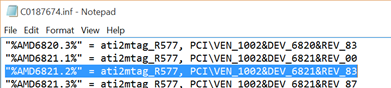 PCI\VEN_1002&DEV_6821&DEV_6821_REV_83