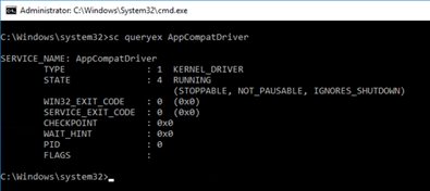 sc queryex AppCompatDriver