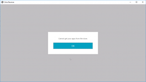 Cannot get your apps from the store