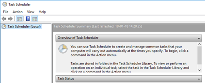 Task Scheduler (Local) | Empty