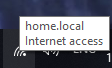 Network icon showing Internet access
