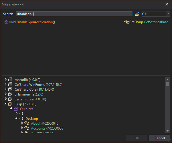 Instructions modified to LDLOC.1 and CALLVIRT