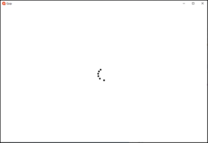 Quip Desktop app showing white screen with loading cursor
