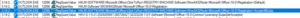 Process Monitor screenshot showing registry value