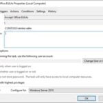 Scheduled Task configuration